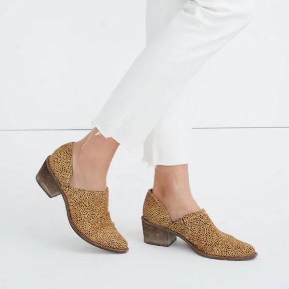 Madewell "The Brady Lowcut Bootie" Spotted Calf Hair size 10 - Picture 4 of 10